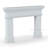 Dallas Cast Stone Fireplace Surround with Standard Hearth-103614195-103614199