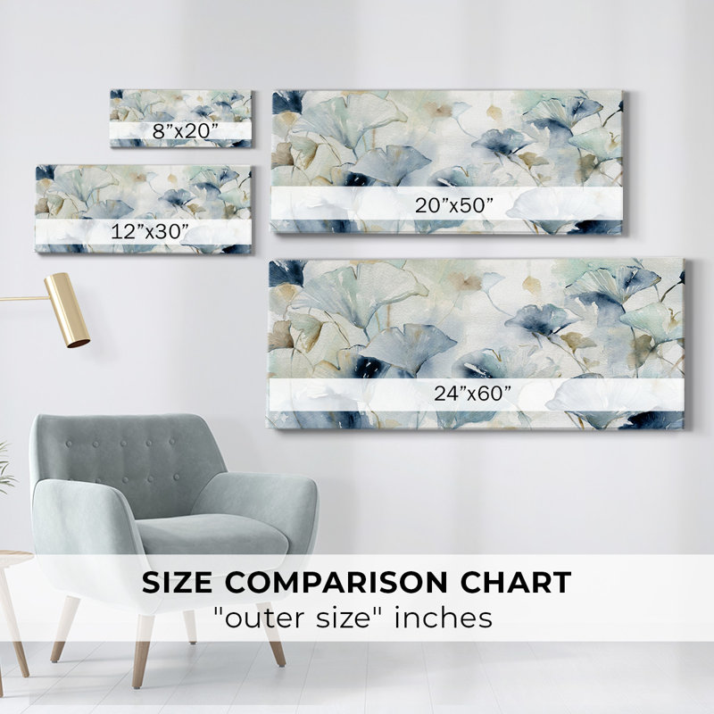 " Glorious Gingko ", 24" H x 60" W x 1.5" D