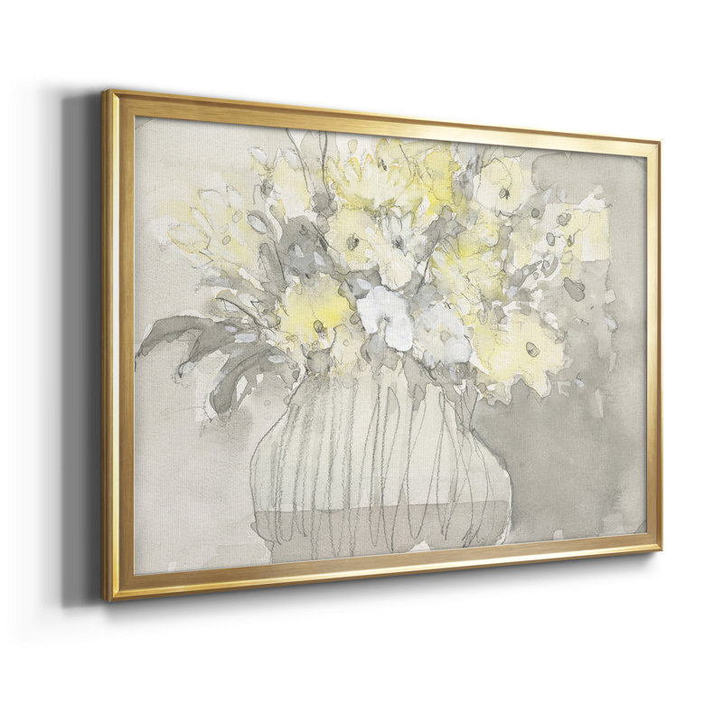 «Vintage Blossoms I», ensemble de 2 cadres photo, Or, H 36,5 po x l 53 po x P 1 po