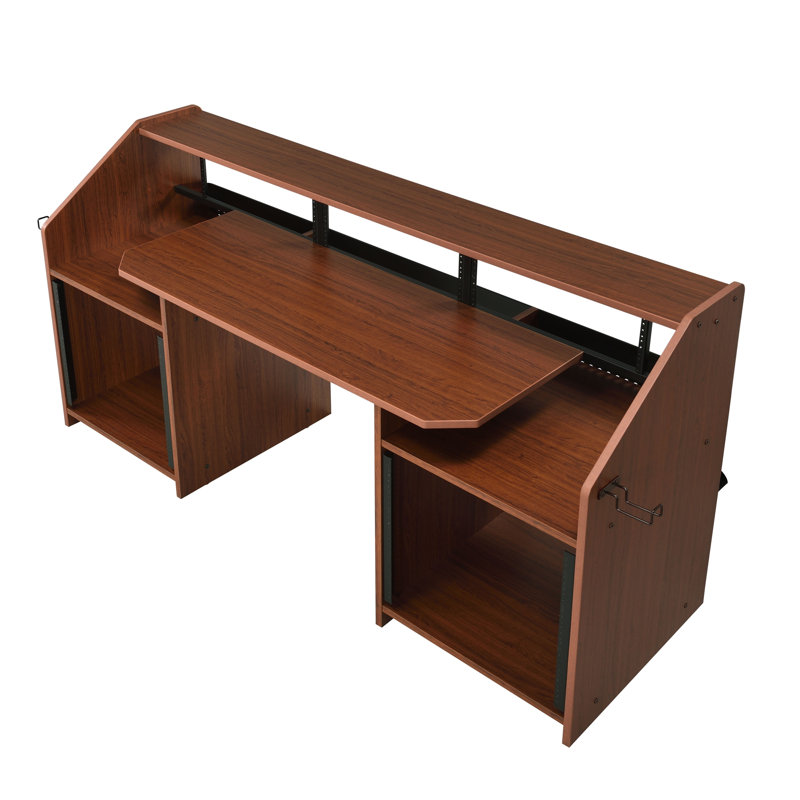 Bureau de musique Cherry avec support pour écouteurs, Cerisier