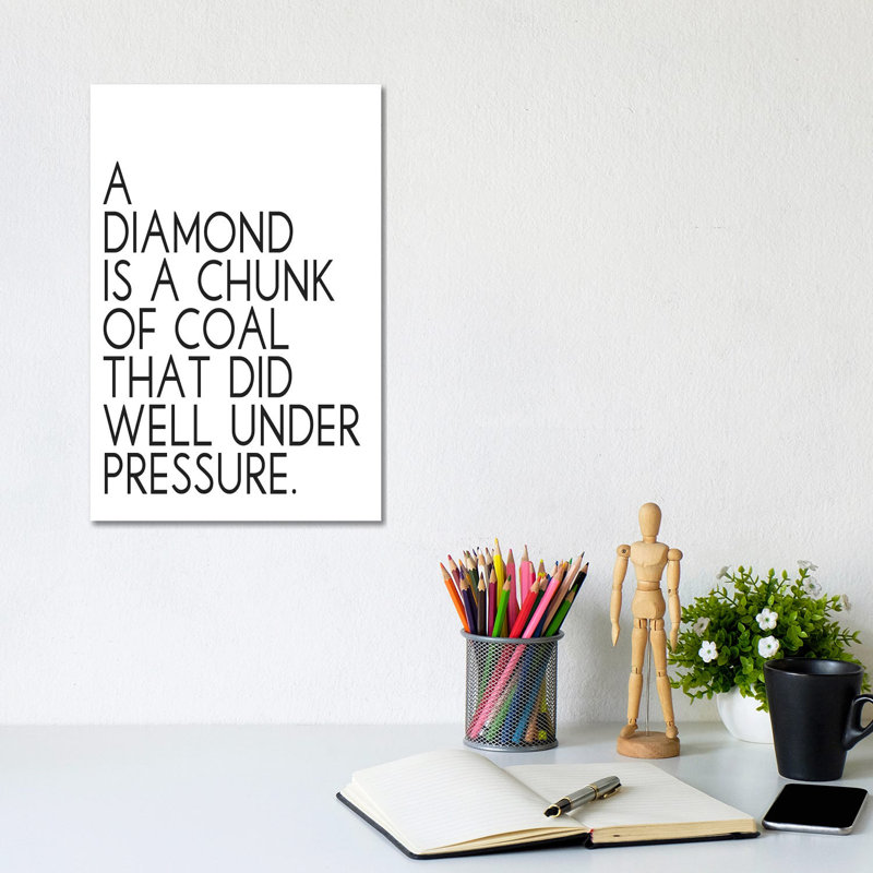 A Diamond by Pixy Paper - Wrapped Canvas Print, 20.32 cm H x 30.48 cm W