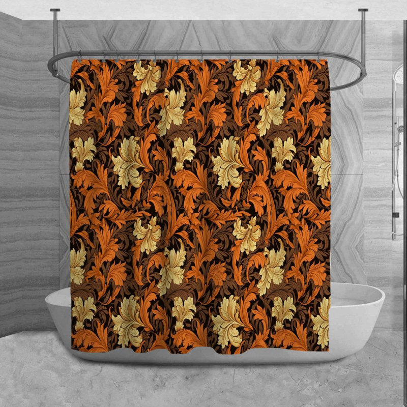 Moncerat Floral Shower Curtain, 73" H x 70" W