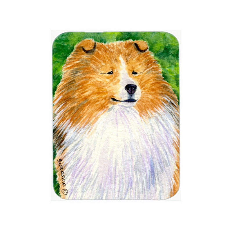 Planche à découper en verre caroline trésors sheltie