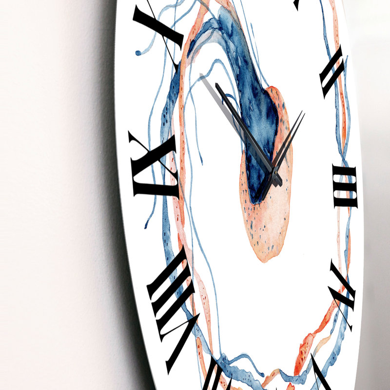 Horloge murale peinte Medusa on White I, Moyen