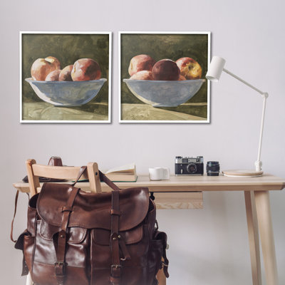 " Bowls Of Apples Single Picture Frame " by Emma Caroline 2 - Pieces