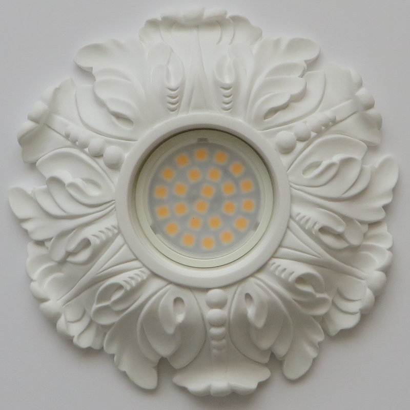 Eckard Canless 5.9" LED Recessed Downlight Surround, White