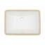 Lavabo de salle de bain rectangulaire en céramique avec trop-plein 14 po APRESSHUI