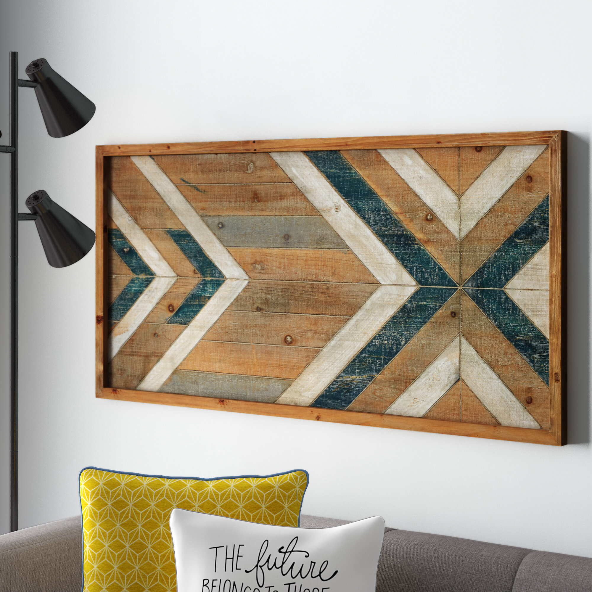 Geometric Wood Wall Art Panel, Geometric Wall Art Set of 3, Geometric  Wooden Wall Decor, Rustic Wall Decor for a Large Wall, Above Bed Decor 