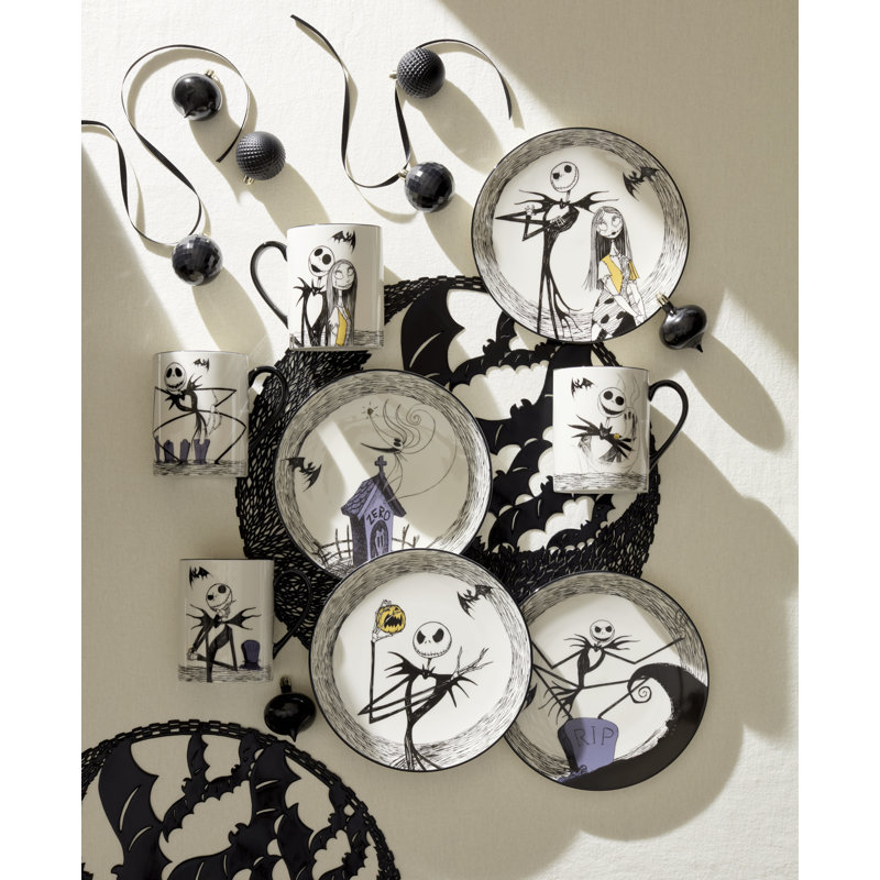 Nightmare Before Christmas Accent Plates, Set of 4