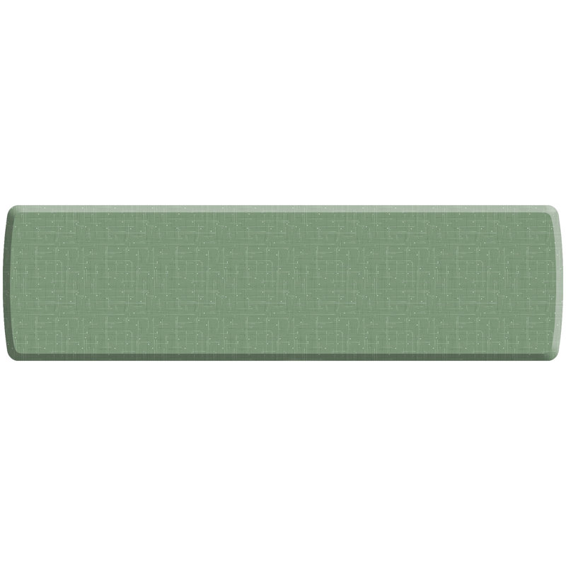 Tapis de cuisine anti-fatigue, motif de circuit moderne couleur sauge, 30 po x 108 po, Sauge