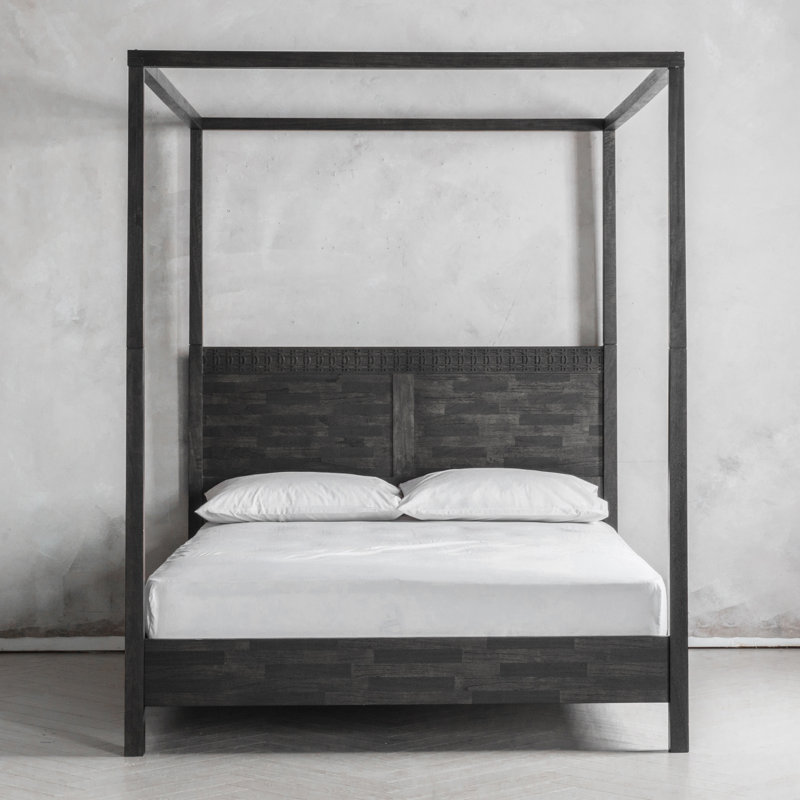 Behling Bed, Kingsize (5'), Black Charcoal