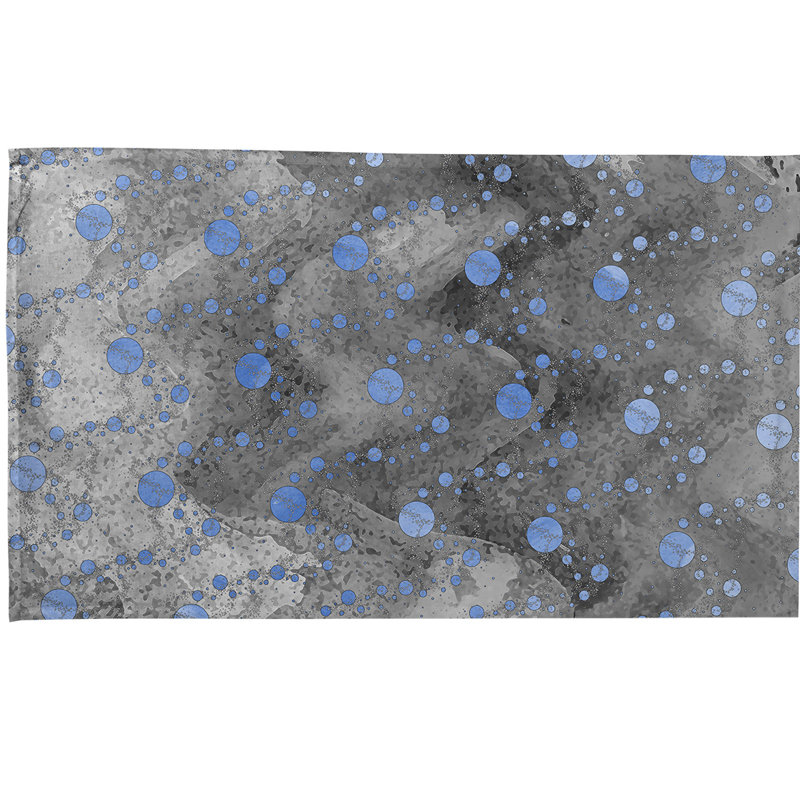 Mcguigan Tea Towel Kitchen Towel, Poly Twill, Gray/Blue