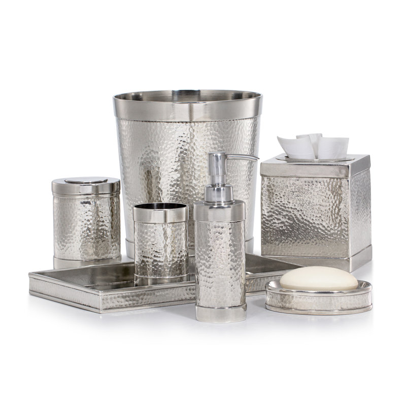 Contempo Hammered Waste Basket