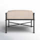 Lucier Upholstered Outdoor Ottoman with Cushion