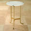 Plie Table-Brass/White Honed Marble-9409092