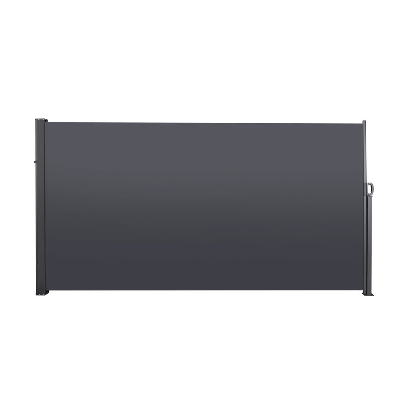 Écran d'intimité rétractable pour patio - et imperméable. 118,1 po x 70,9 po, auvent de cour rétractable gris Foncé