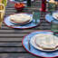 Blush And Pine Color Block Round Placemat Set Of 4-84393709