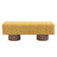 Banc de salle à manger rembourré en chenille - sans assemblage, repose-pieds au bout du lit, capacité de 300 lb-800192774