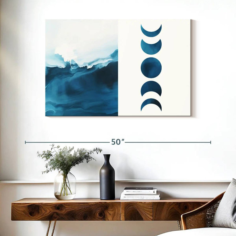 Avery Moonshine Waves Diptych, 26" H x 39" W