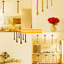Sharon Single Linear 1-Bulb Pendant light Hemp Rope Light