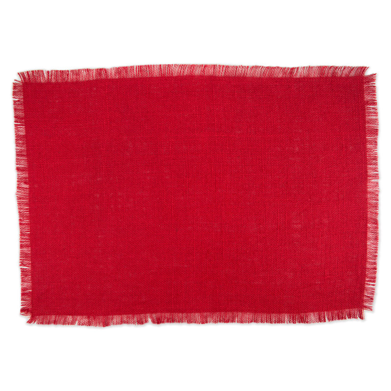 Napperon de 19 po pour la cuisine Geoghegan, Rouge tango