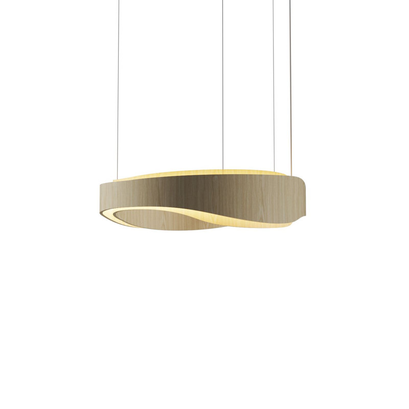 Luminaire suspendu Horizon Accord DEL, H 8,07 po x l 23,62 po x P 23,62 po, Sable