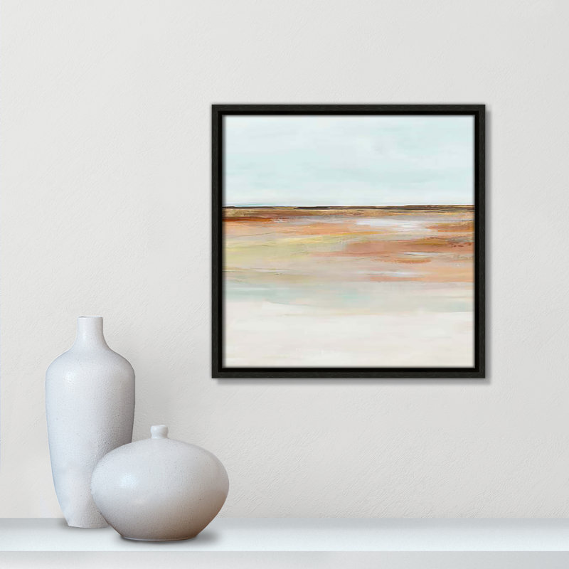 «Coastal Glades I Print» par Ian C, Cadre flottant espresso, H 13,5 po x l 13,5 po x P 2 po