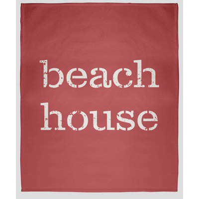 Beach Vacation Fleece Throw Blanket