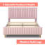 Aykah Privé With Sleek Lined Platform Bed Upholstered Bed-442089889-442089895