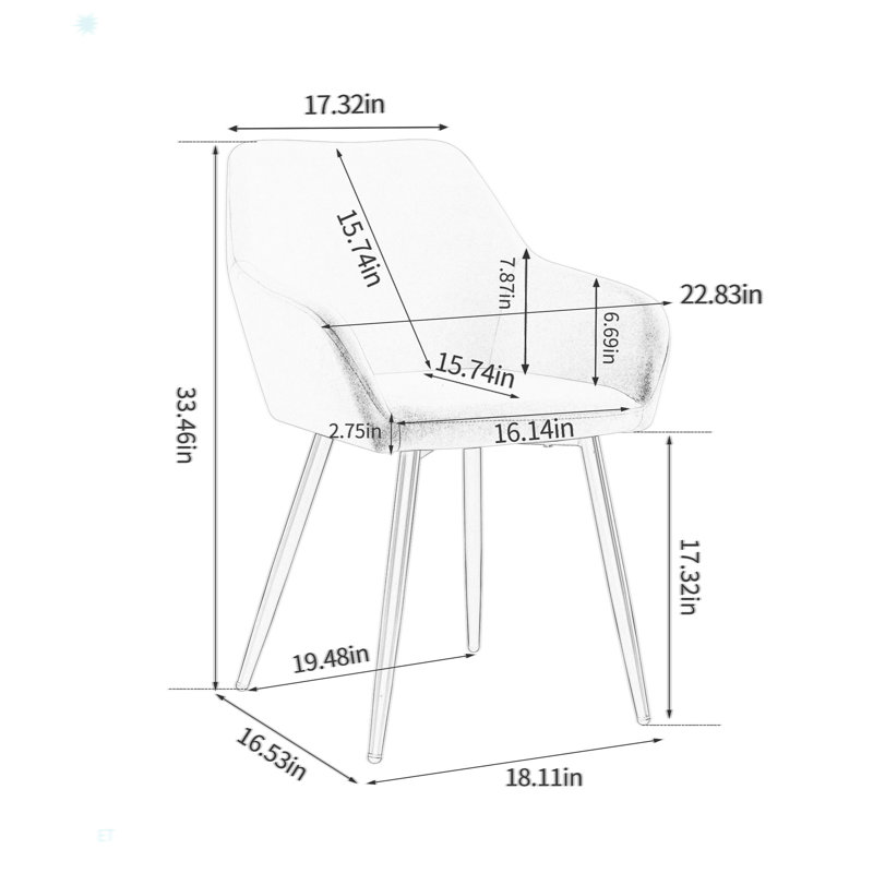 Fauteuils d'appoint Modern Living, Tissu bleu