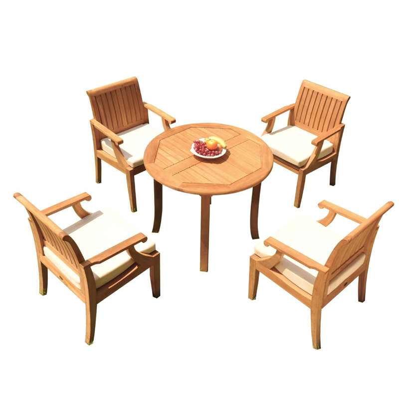 Ensemble repas pour 4 personnes Jerrold, H 31 po x L 36 po x l 36 po, 4