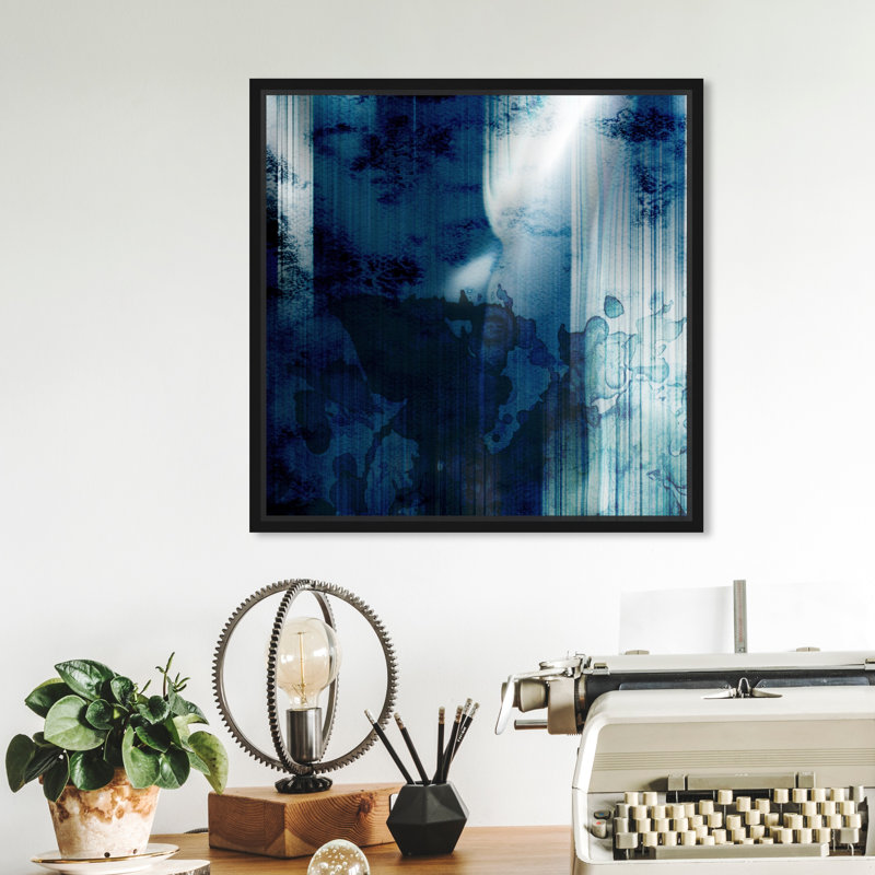 Burst Creative Singspiel - peinture sur toile tendue, H 16 po x l 16 po, Cadre noir