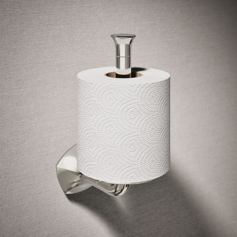 Occasion Vertical Toilet Paper Holder, Polished Nickel