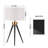 Jaiquez Small Metal Tripod Table Lamp, Included Blub