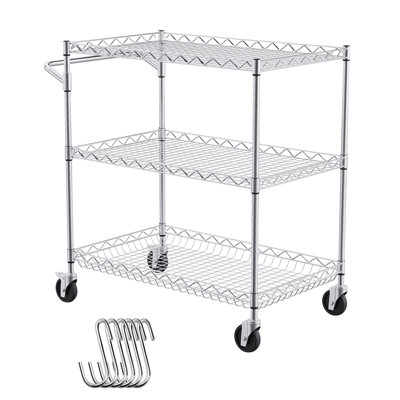 3-Tier  Rolling  Utility Cart