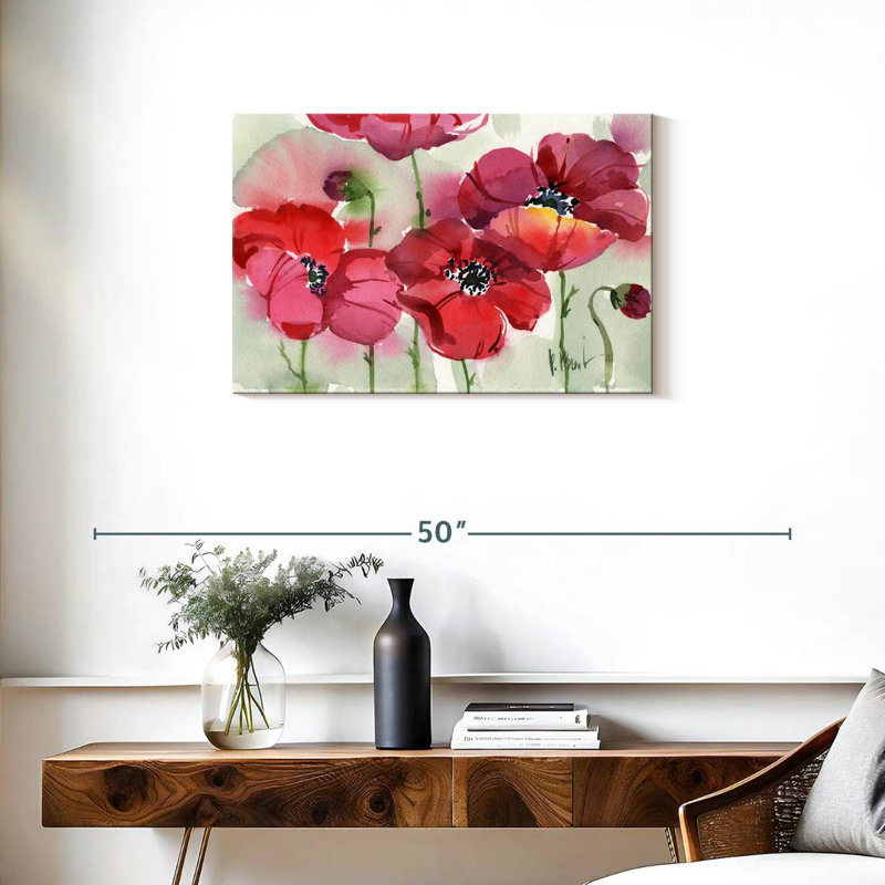 Coquelicots frais Harnek, H 20 po x l 30 po