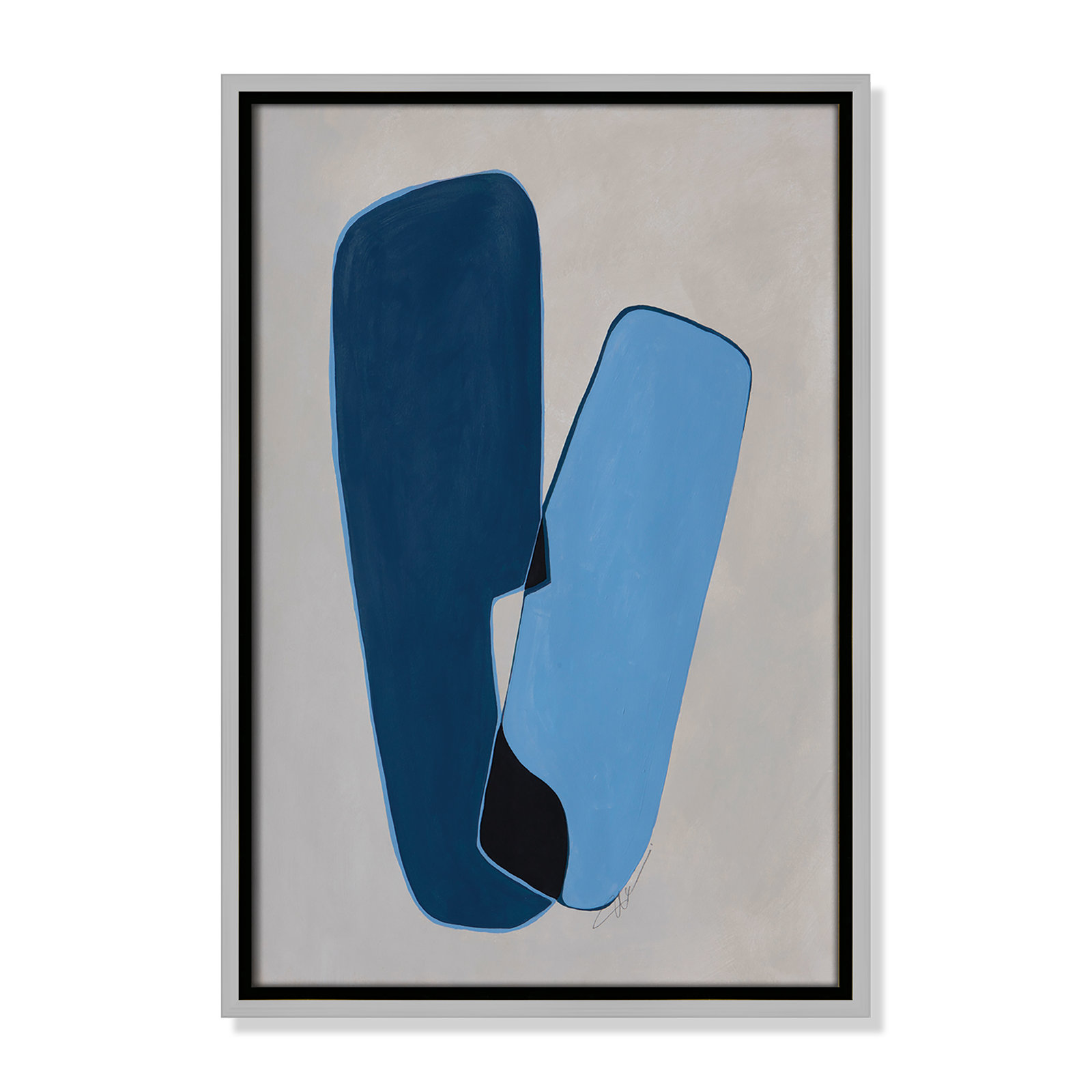 In Unity Collection "In Unity II" Print, 19.5" H x 13.5" W x 2" D, Silver Framed