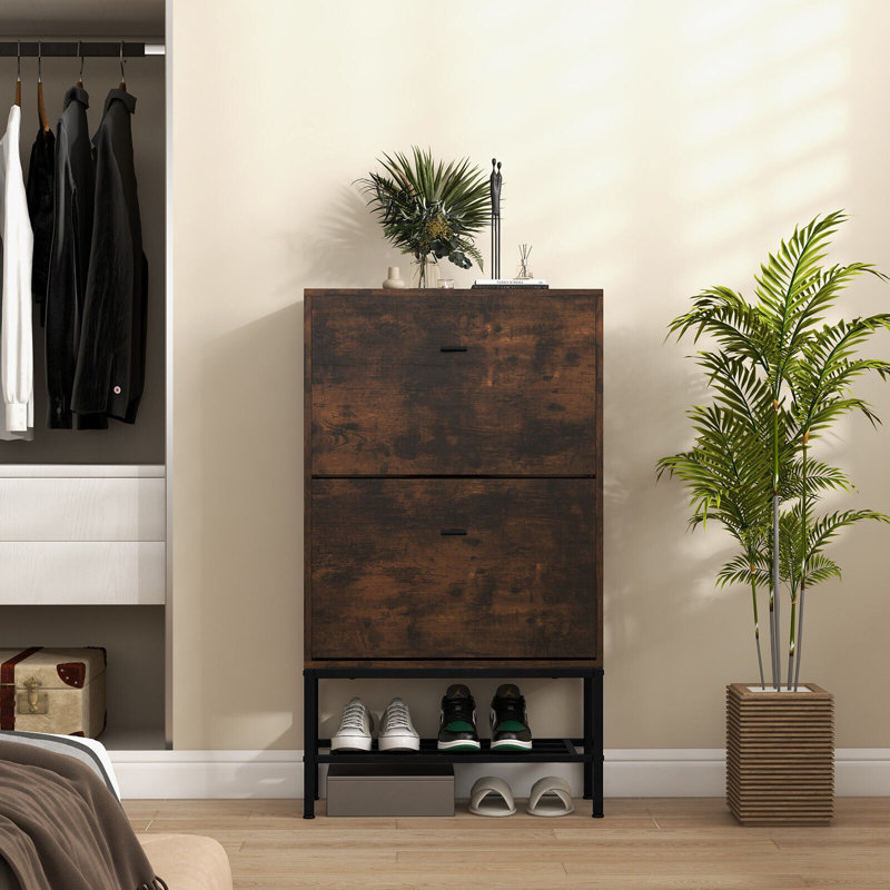 15 Pair Flip Down Shoe Storage