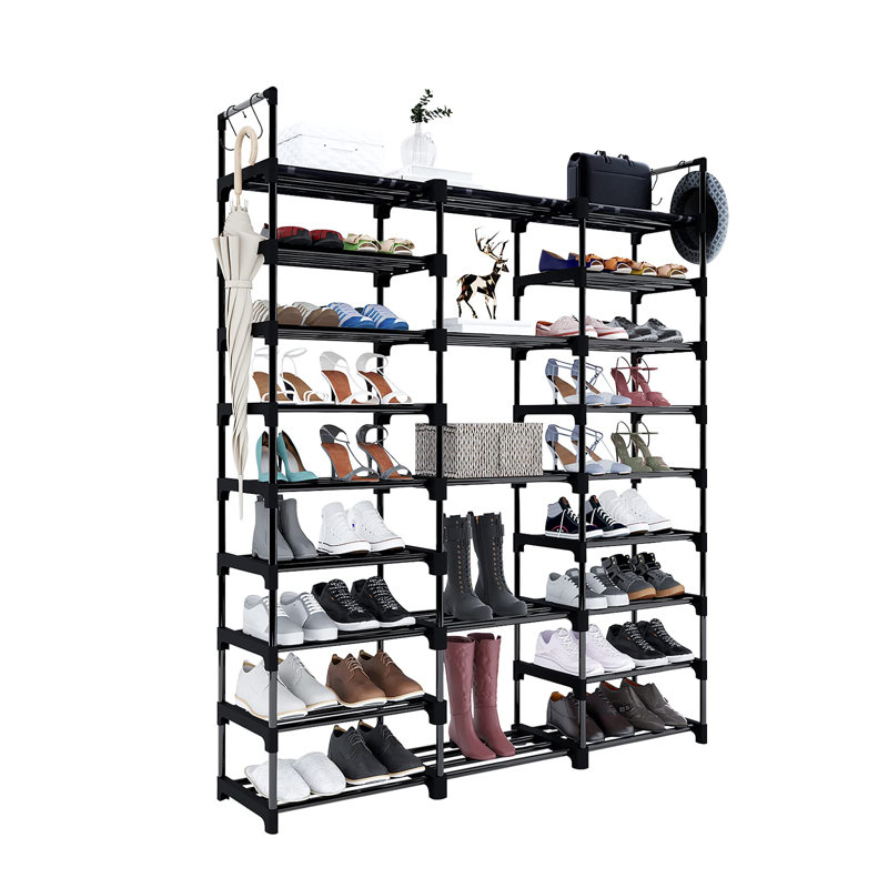 Range-chaussures 55 paires, Noir