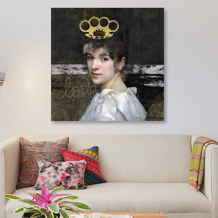 « femme », photographie sur toile, H 37 po x l 37 po x P 1,5 po, Toile tendue, Pas de tapis