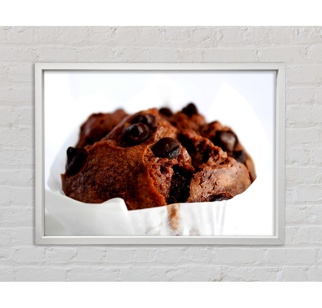 Chocolate Chip Muffin - Einzelner Bilderrahmen Kunstdrucke auf Leinwand