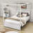 Full Size Canopy Bed With Headboard and Twin Size Trundle-87981771