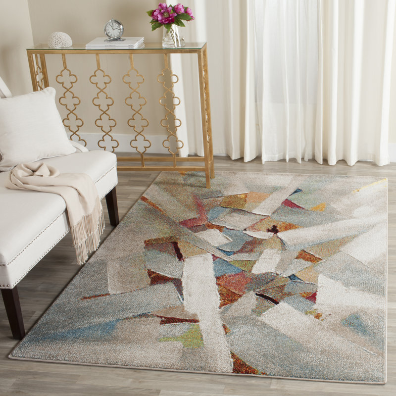 Geometric Shapes Area Rug, Rectangle 160 x 229 cm