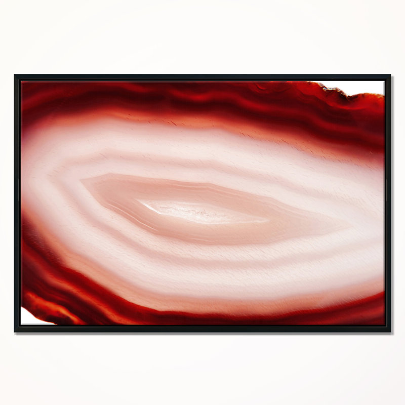 «Agate with Chalcedony Geologique Crystal», impression sur toile tendue, H 28 po x l 60 po x P 1,5 po