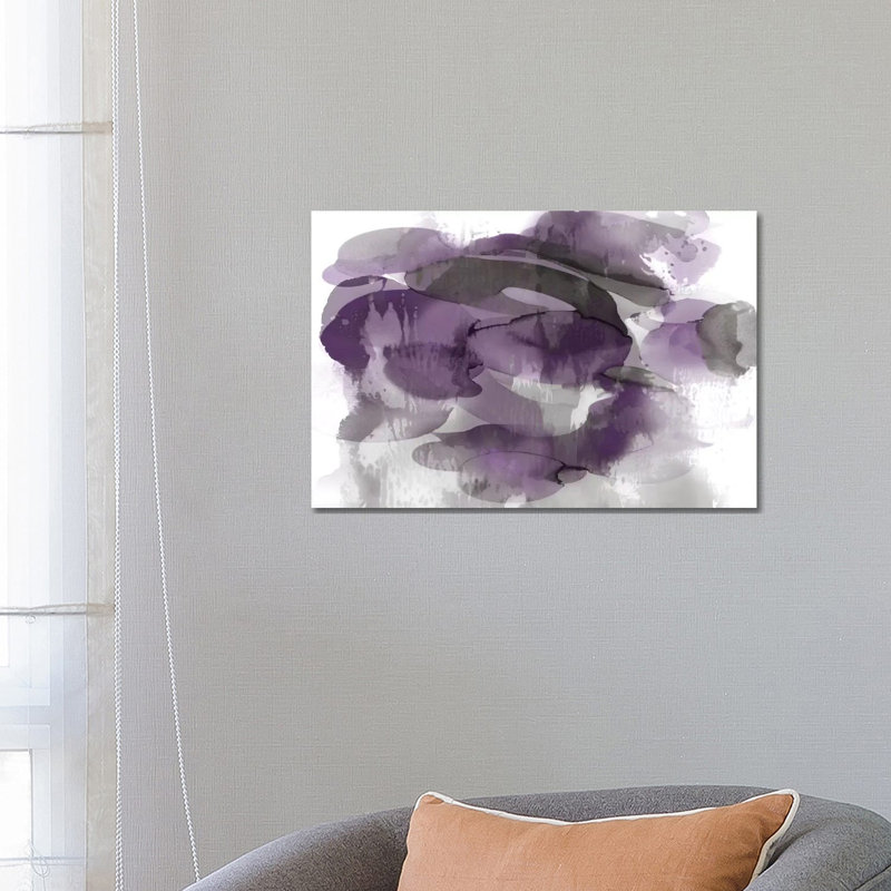 Amethyst Flow II by Kristina Jett - Wrapped Canvas Painting, 101.6 cm H x 66.04 cm W x 3.175 cm D