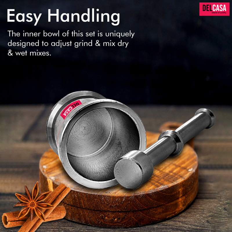 Stainless Steel Mortar And Pestle Set