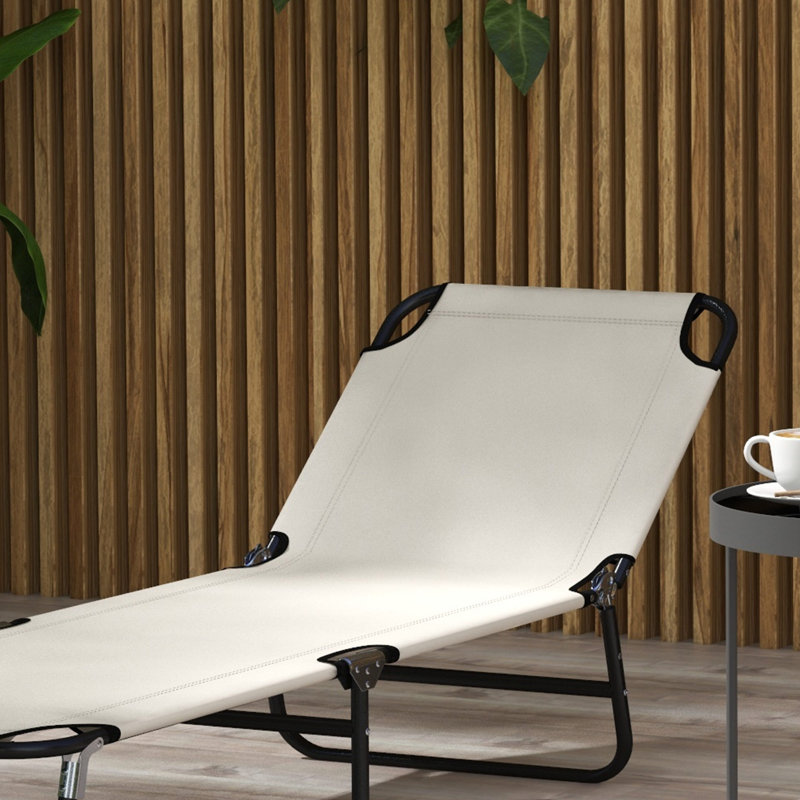 Olka 190cm Long Reclining Chaise Lounge Set, Beige