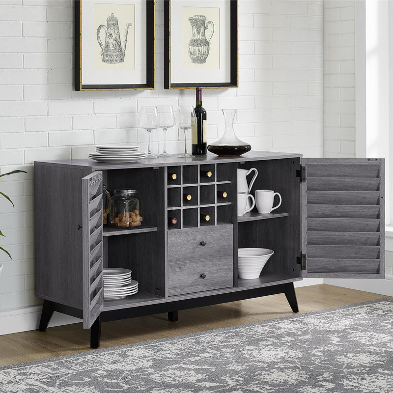 Mackinaw 47.3cm Bar Cabinet, Grey Oak