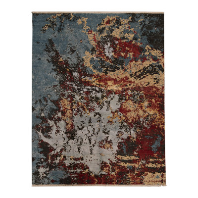 Area Rug in Rust