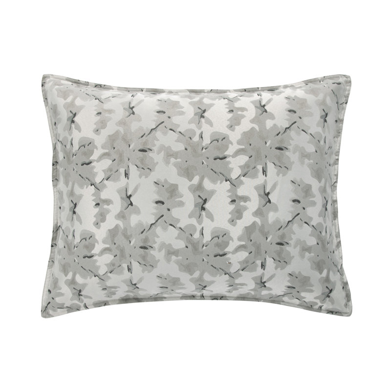 Warshack Inkblot Gray Polyester 2-Piece Sham, Standard